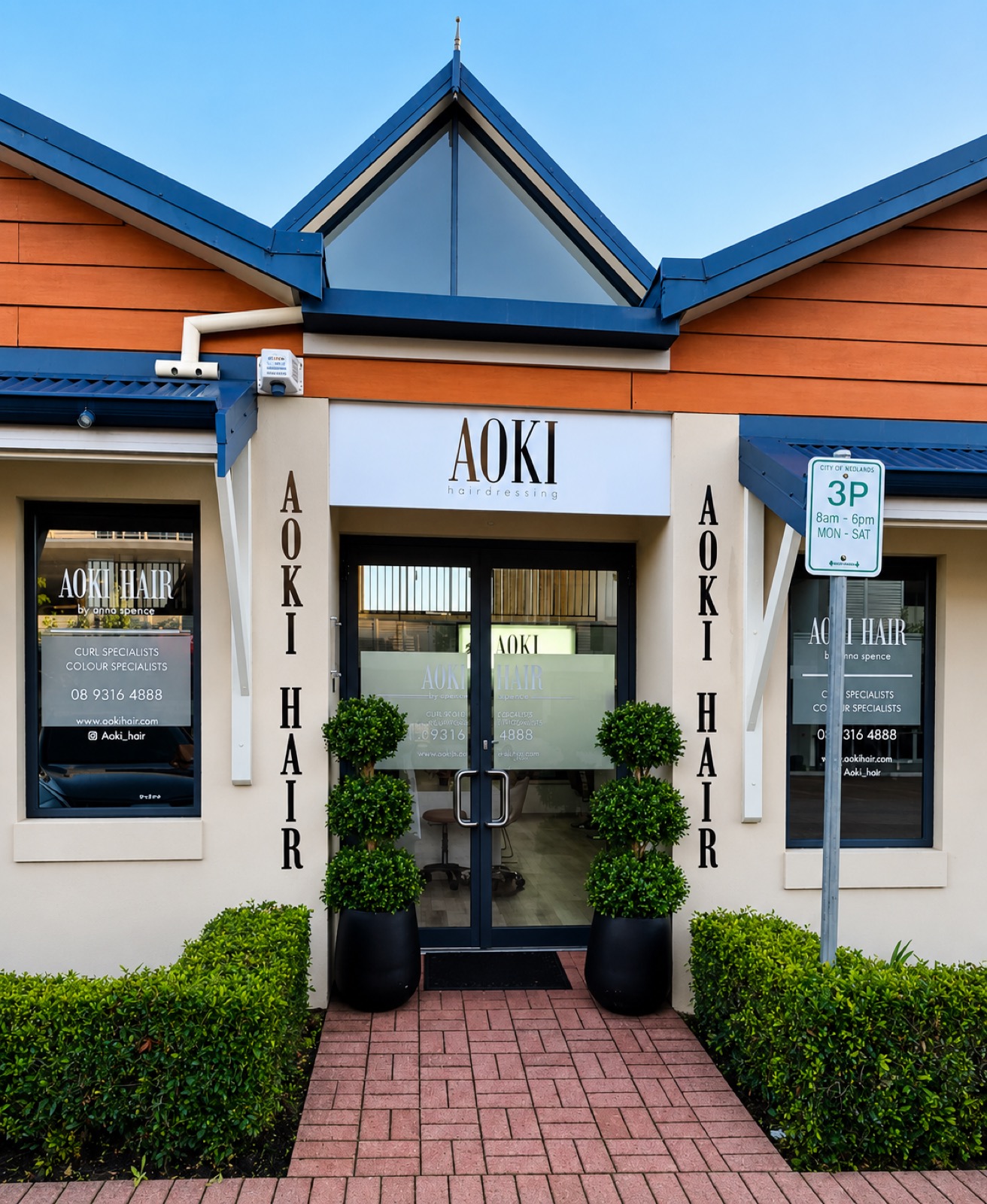 Aoki Hair salon exterior, Mount Pleasant
